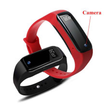 Montre intelligente avec caméra Montre-bracelet portable Caméra 1080P Mini Espion cachée Nanny Cam CCTV DVR Caméra Espion Montre